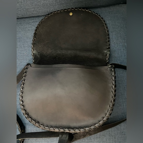 Madewell Black Leather Transport Saddle Crossbody Bag Shoulder Purse - Picture 8 of 16